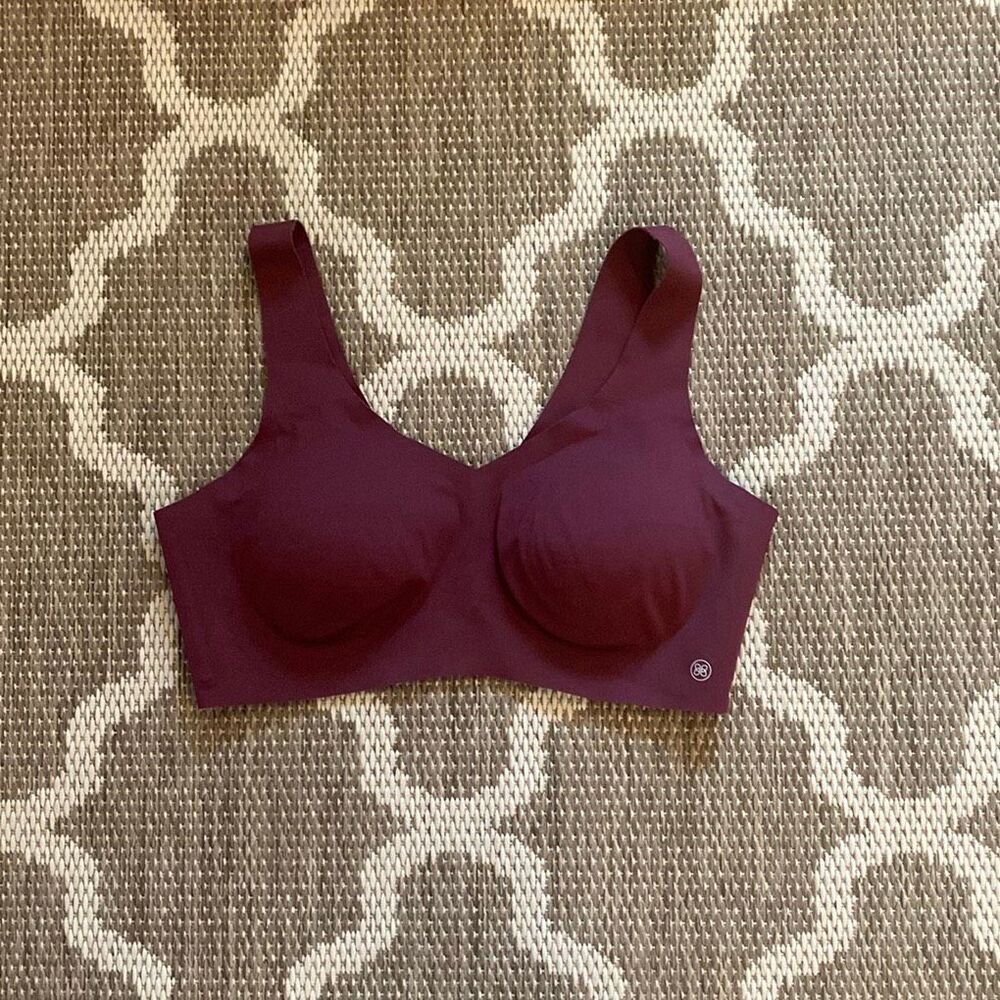HoneyLove soft form V-neck wireless bra, women’s size large